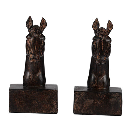 Horse Head Bookends