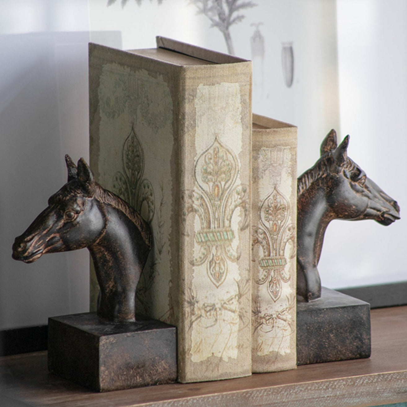 Horse Head Bookends