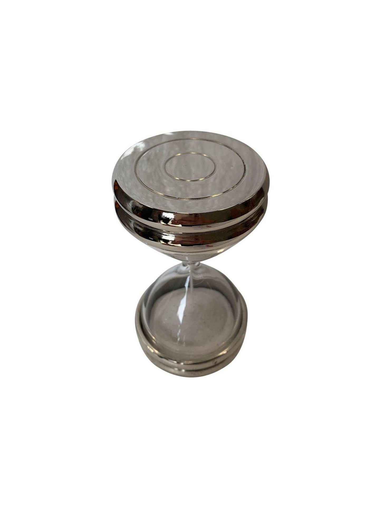 Sand Timer with Silver Cap Detail