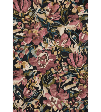 Bella Donna Rug - Black Berry