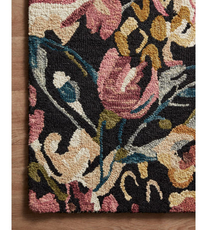 Bella Donna Rug - Black Berry