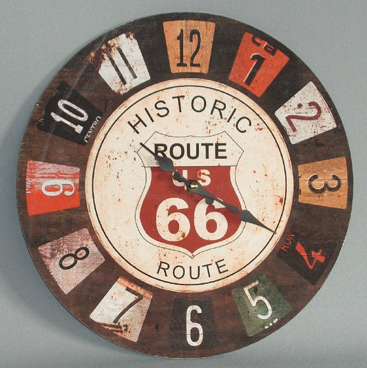 Route 66 Wall Clock