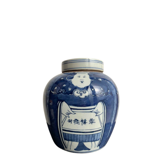 Blue & White Ginger Pot