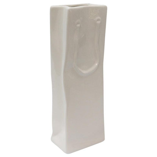 Ceramic Paper Bag Vase Tall