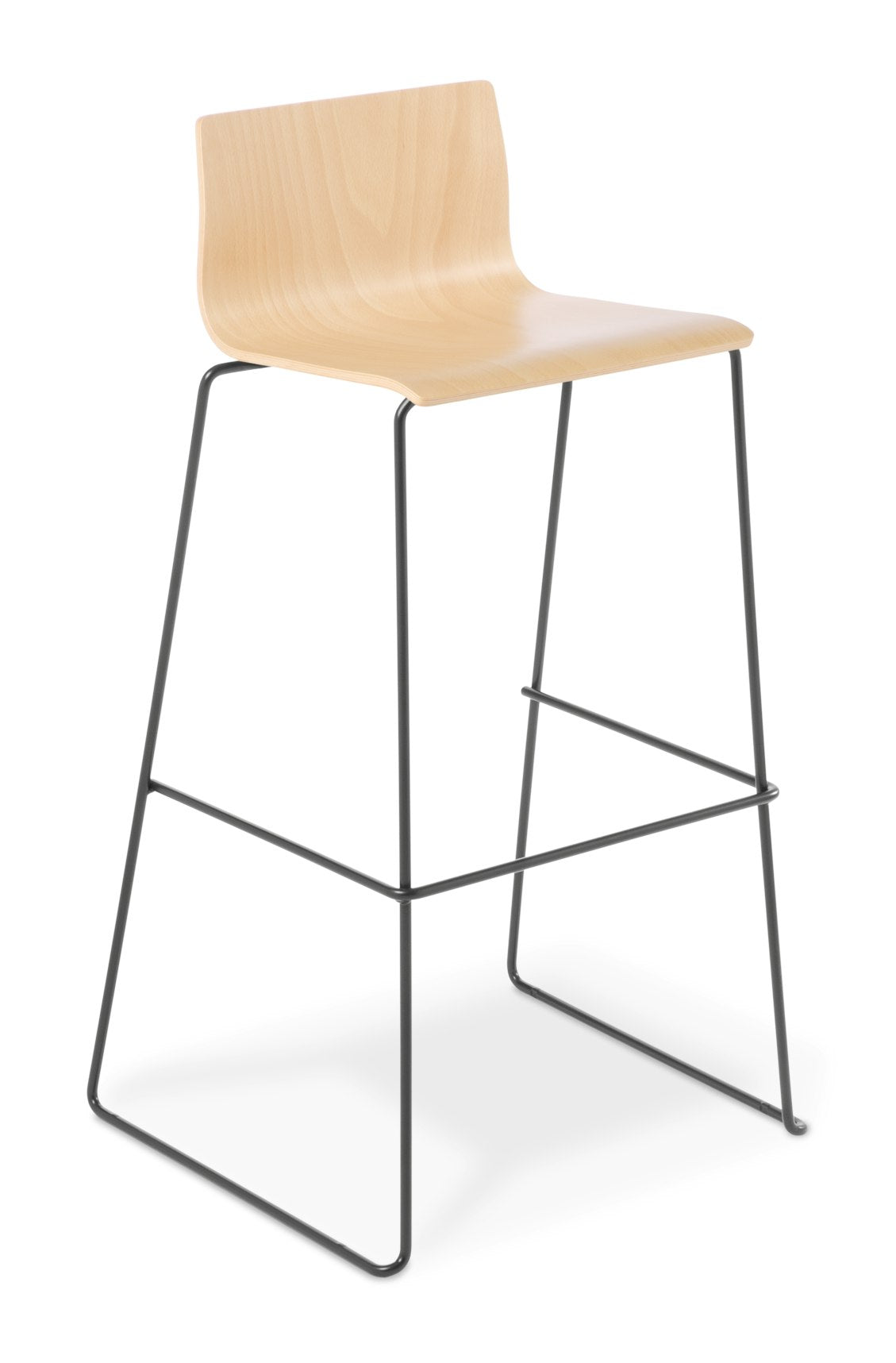 Cruise Sled Bar Stool - Natural Beech