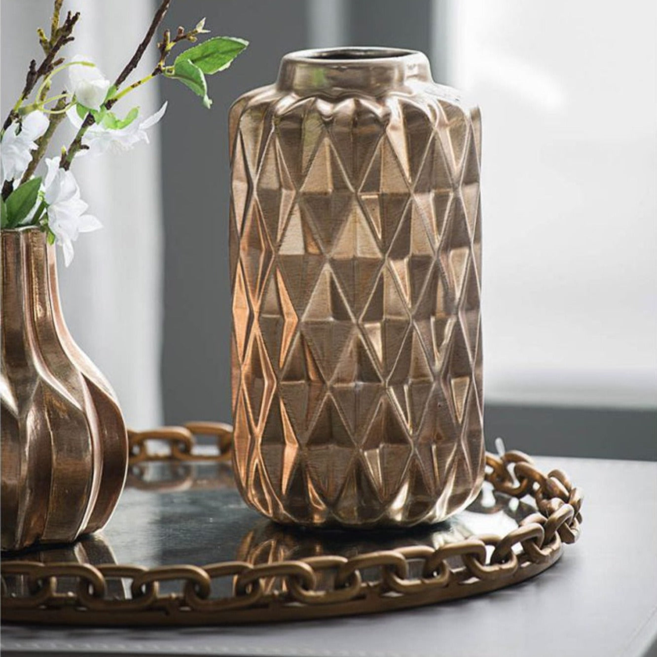 Zia Glow Textured Vase