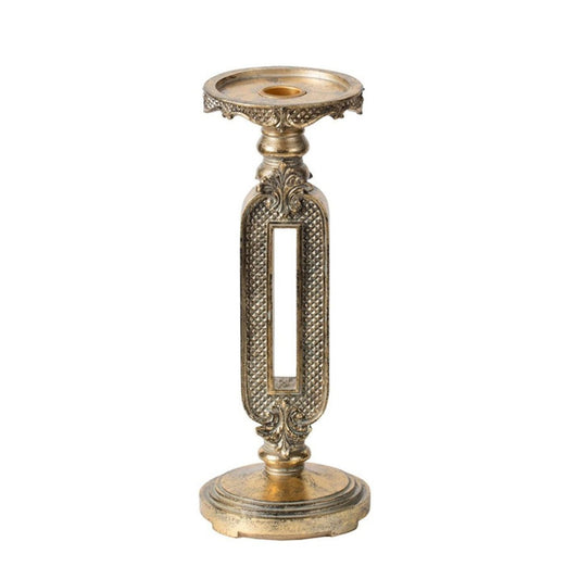 Antique Gold Candle Holder