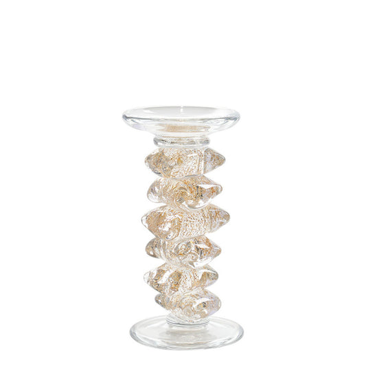 Golden Glass Candle Stick - Large