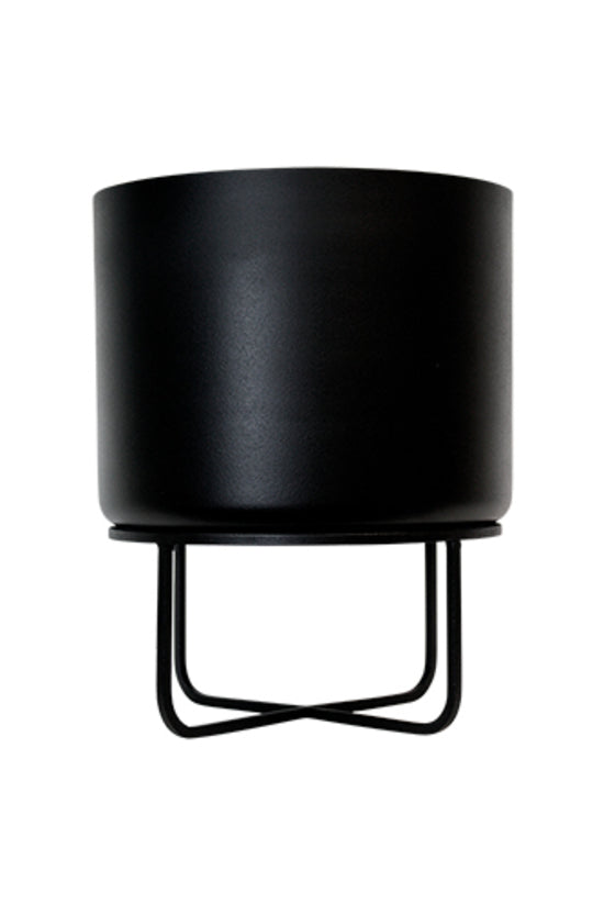 Asher Planter on Stand Black