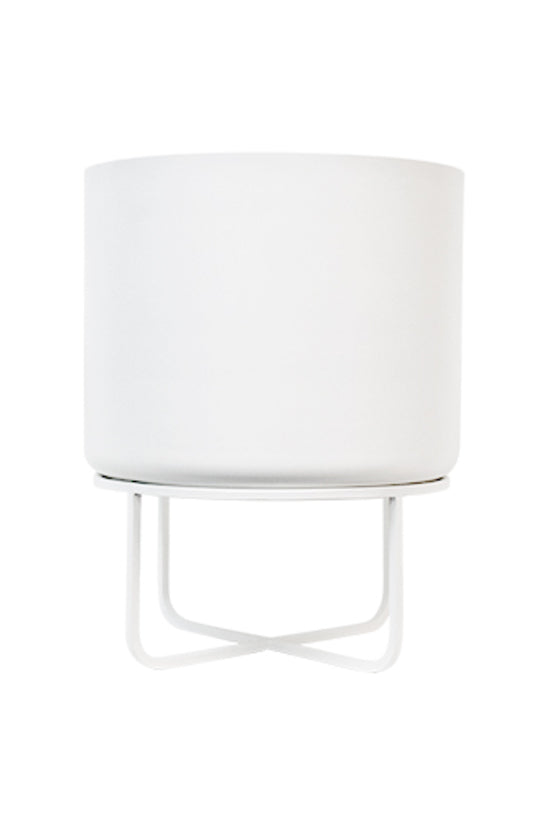 Asher Planter on Stand White