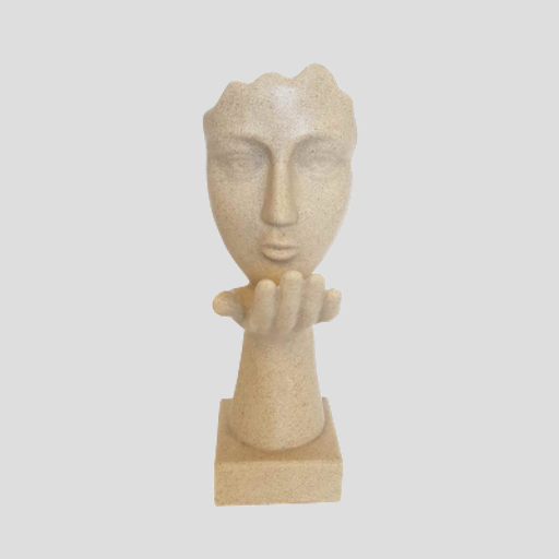 Sanstone Sculpture Head Kiss Blower