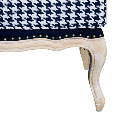 Houndstooth Ottoman