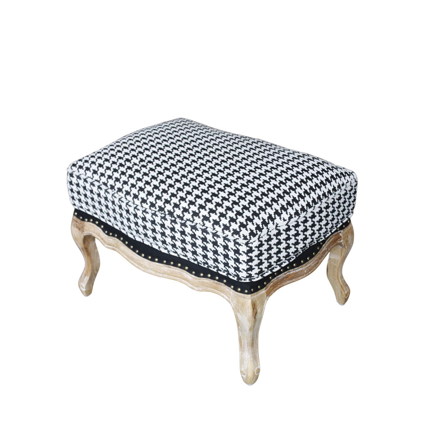 Houndstooth Ottoman