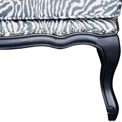 Zebra Print Ottoman