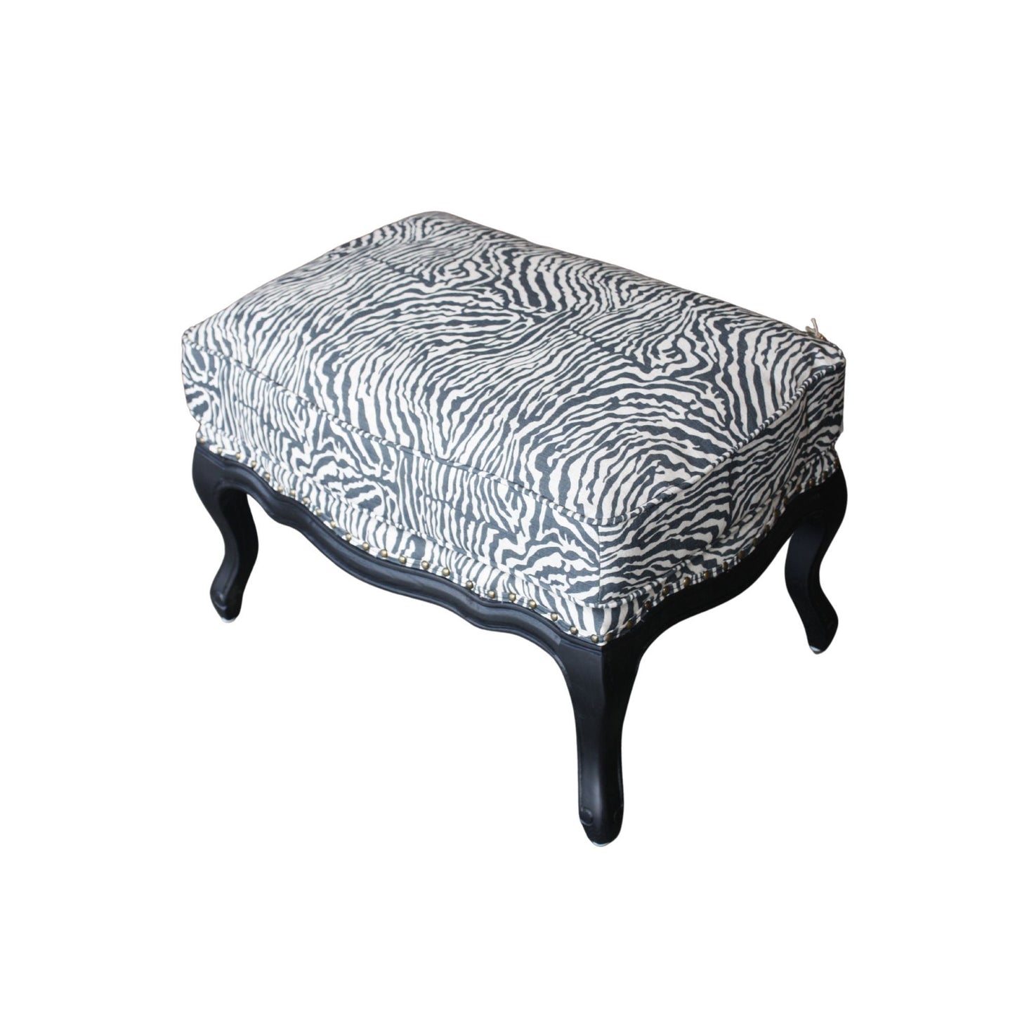 Zebra Print Ottoman