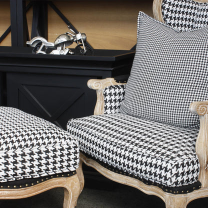 Houndstooth Ottoman