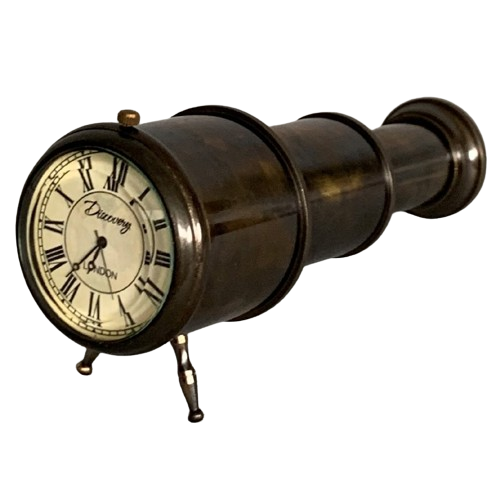 Table Clock in Telescope Case