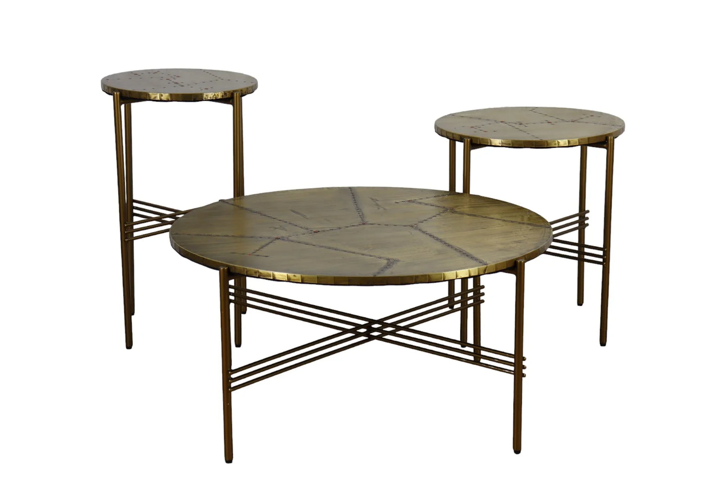 Coffee Copper Table - Set of 3