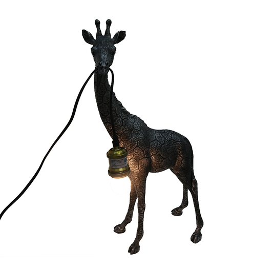 Giraffe Hanging Bulb Lamp - Black