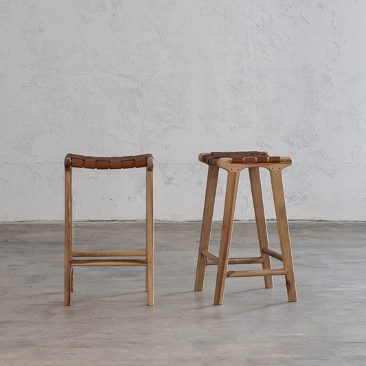 London Counter Stool - Teak Tan