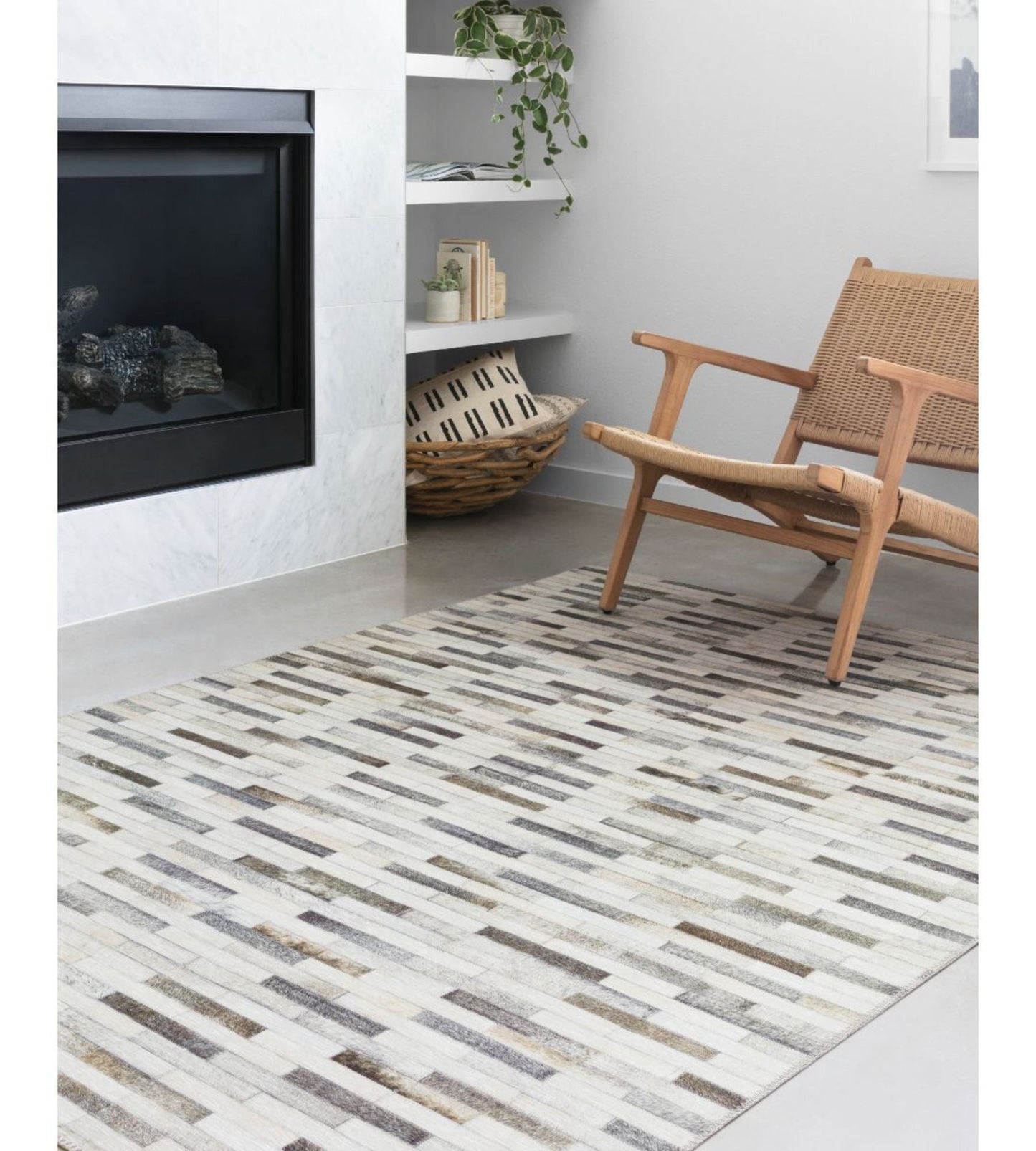 Maddox Large Rug Ivory/Grey