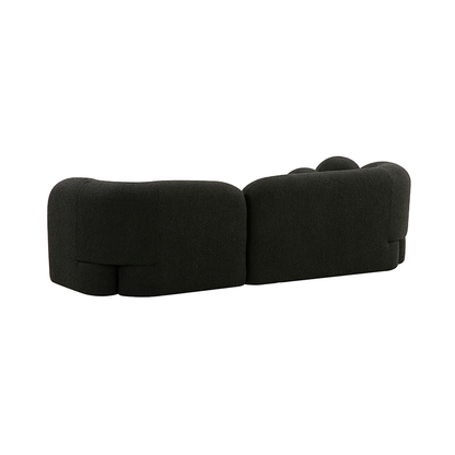 Bonita 3-Seater Sofa - Black Boucle