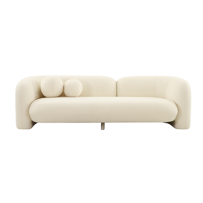 Bonita 3-Seater Sofa - White Boucle