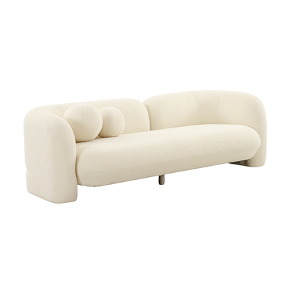 Bonita 3-Seater Sofa - White Boucle