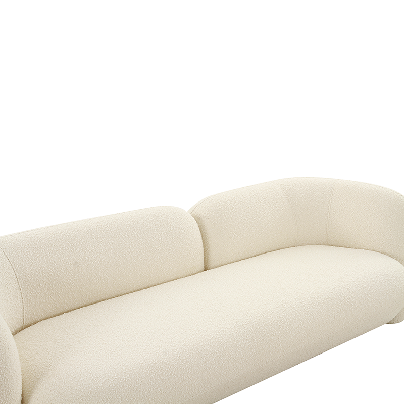 Bonita 3-Seater Sofa - White Boucle