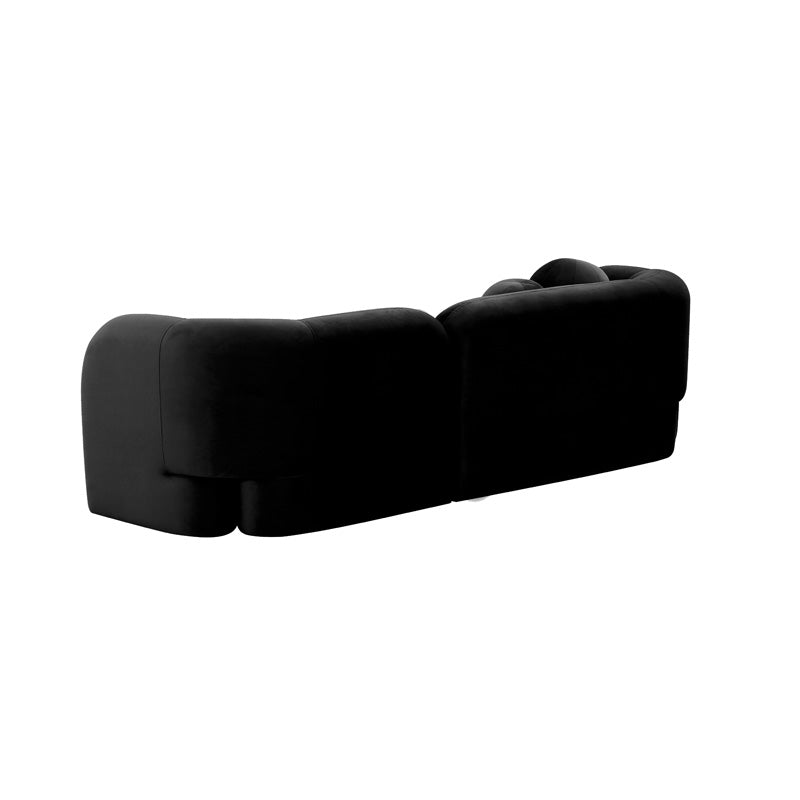 Bonita 3-Seater Sofa - Black Velvet