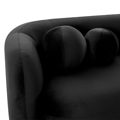 Bonita 3-Seater Sofa - Black Velvet