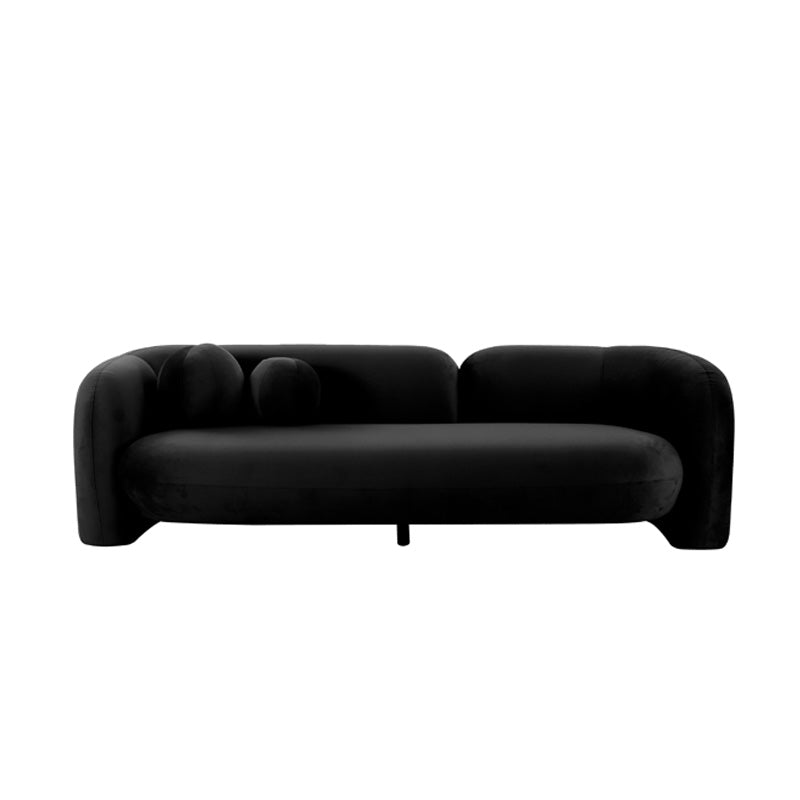 Bonita 3-Seater Sofa - Black Velvet