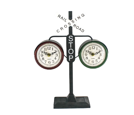 Table Clock - Railroad Crossing