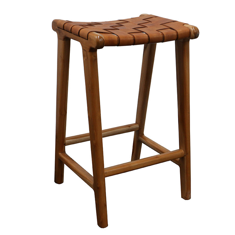 London Counter Stool - Teak Tan