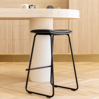 SS Barstool Black - Set of 4