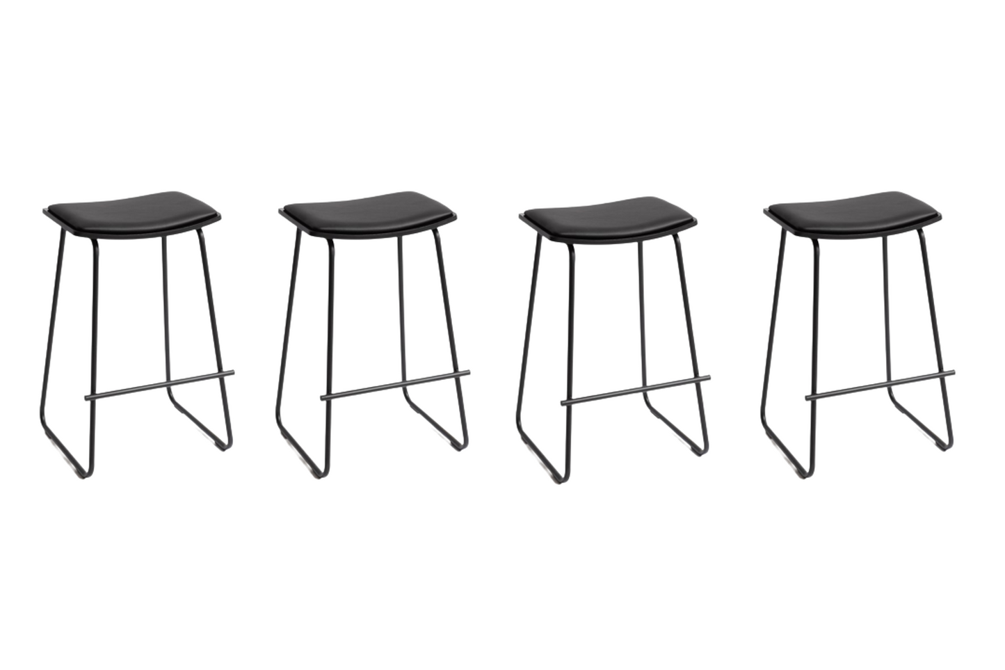 SS Barstool Black - Set of 4