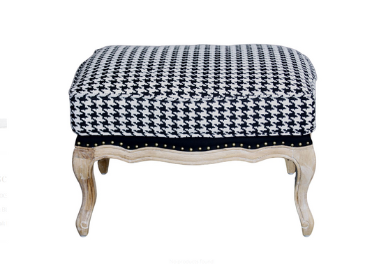 Houndstooth Ottoman