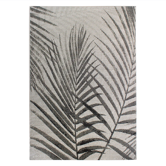 Koh Indoor/Outdoor Frond Cream/Black Rug