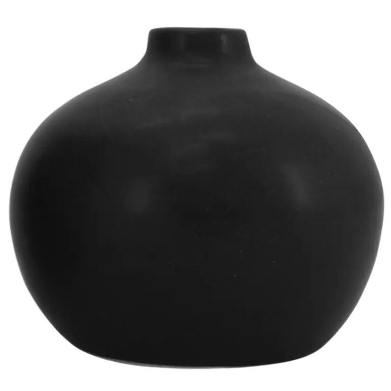 Vase Matt Black 12x11 cm