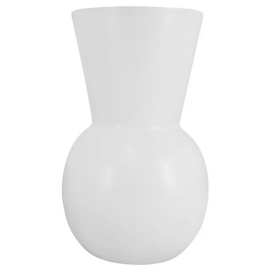 Flute Vase White 19x30