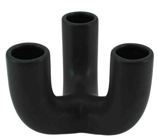 Tubular Vase 16x15 Black