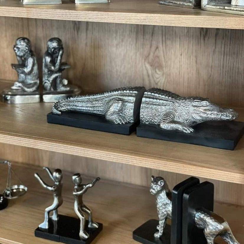 Crocodile Bookends