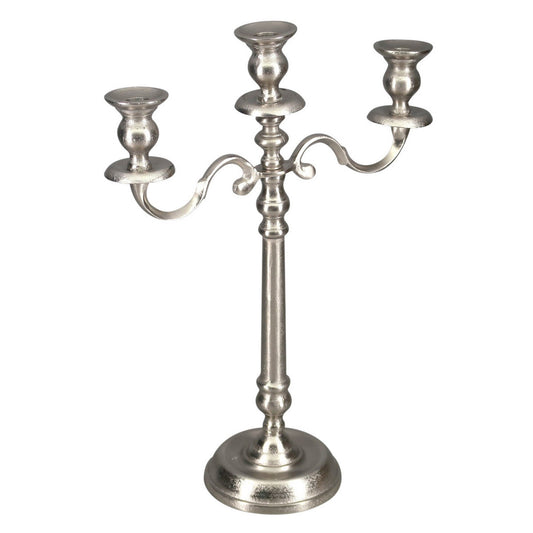 Aluminium Three Candle Holder | Candelabra