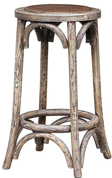 Rattan Seated Barstool - Natural