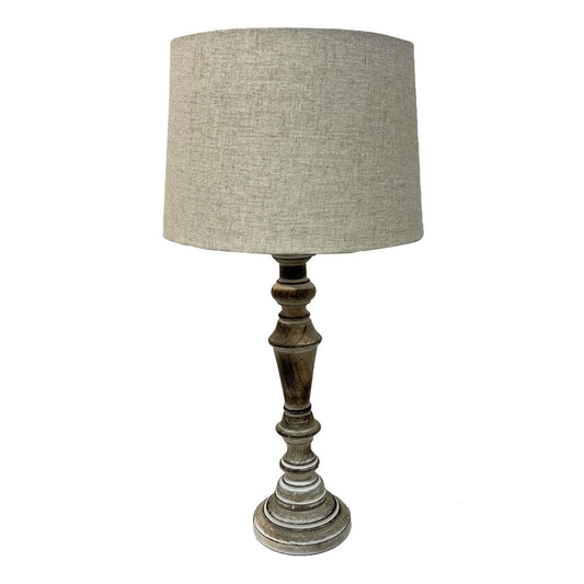 Table Lamp - Antique Wood