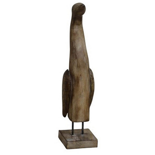 Wooden Duck Statue