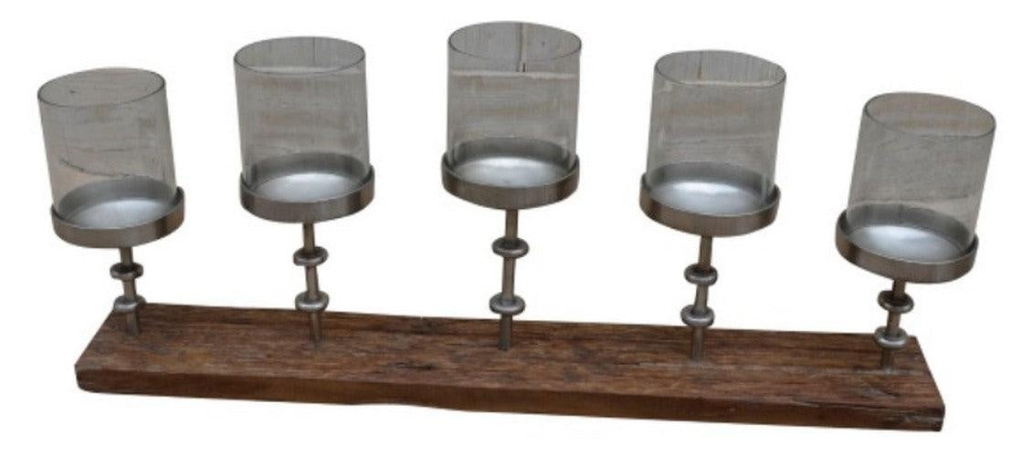 Wooden Candle Holder - Large