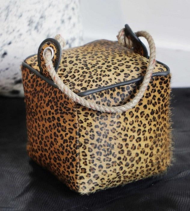 Leopard Leather Door Stopper