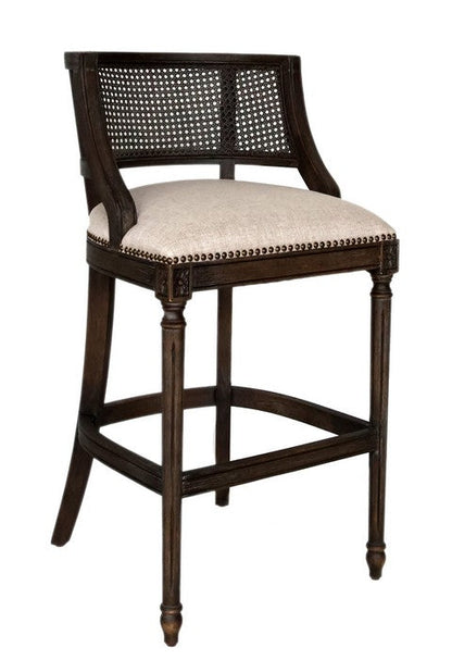 Colonial Rattan Barstool