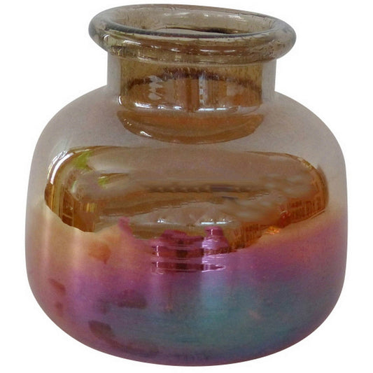 Glass Vase - Orange-Purple